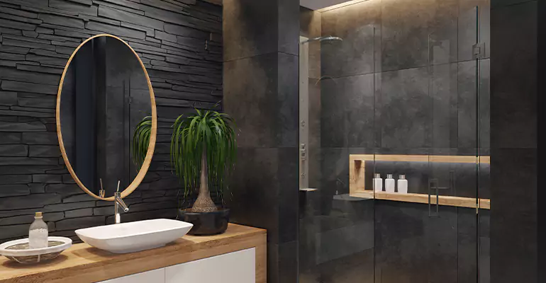 Bathroom Floor Tile Remodel in Crookston